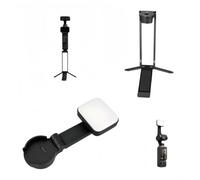 Kit de selfie compatible avec Insta360 Luna Ultra, support d'extension magnétique + lumière de remplissage de contact, support trépied pliable en alliage d'aluminium, accessoire de prise de vue Vlog