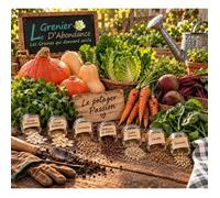 Kit de Semences à Semer Été - Le Potager Passion - 7 Variétés pour Récoltes d’Automne - Le Grenier d’Abondance