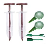 Kit de semis portable avec mini épandeur, distributeur et outils de transplantation pour des applications de jardin cohérentes (café)