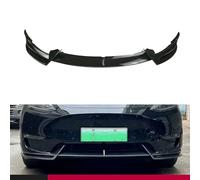 Kit de séparateur de lèvre de Spoiler de Pare-Chocs Avant pour Bas de Caisse de Voiture, Compatible avec Tesla Model Y 2021+,A Glossy Black