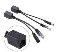 Kit de séparateur d'injecteur RJ45, câble adaptateur POE, bande blindée, puissance Passive supérieure à Ethernet12 48v, synthétiseur