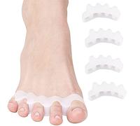 Kit de Séparateur d'orteils en gel 4 Pièces, Hallux Valgus Correcteur Splint Protecteur Pad Padion pour Marteau, Redresseur d'orteil, Soulagement de la douleur des Oignons, Chevauchement d'orthèses