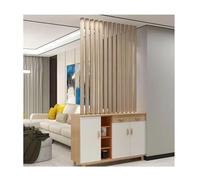 Kit de séparation de pièce à lattes métalliques réglables à 4 poteaux en aluminium pour entrée intérieure et bureau, séparateur de pièce du sol au plafond, 145 cm de hauteur