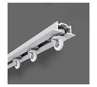 Kit de séparation de plafond coulissant en aluminium de 3,5 m pour balcon, blanc/noir, décoration d'intérieur, solution peu encombrante pour un salon fonctionnel