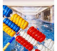 Kit de séparation de voie de piscine - Corde de sécurité et bouée - Lignes flottantes pour marquage de voie - 9 cm de diamètre - 45 m / 147.64ft - Pour la sécurité et l'organisation de la piscine