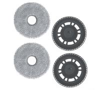 Kit de serpillère de rechange pour robots Mova pour P50 Pro Ultra P10 Pro Ultra pour P50 Ultra E40 Ultra Robots comprenant deux chiffons et deux supports conçus pour une forte absorption de l'eau et