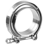 Kit de serrage à bande V 63 mm avec Male Flange Acier inoxydable 304, Turbo Wastegate - Kit universel (pince à bande V avec bride, 63 mm)