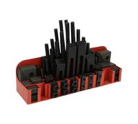 Kit De Serrage À Fente En T 58 Pièces, Kit De Serrage M12, Plaque De Presse Combinée Durcie For Machine De Découpe De Métal De Moulin À Tour CNC, Table De Travail Mécanique