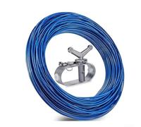 Kit de serrage de bâche de piscine avec câble en acier de 30,5 m pour sécurité de piscine hors sol