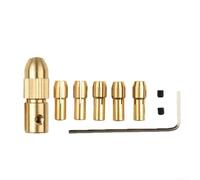 Kit de serrage pour perceuse électrique 0,5 à 3,0 mm avec capuchon en cuivre et clé pour une utilisation avec mini perceuses manuelles et petits outils électriques