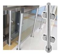 Kit de serrage rond en verre pour intérieur et extérieur - Séparateurs de sécurité pour escaliers et plateformes - Idéal pour jardin, terrasse, grenier - Hauteur : 70 cm