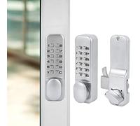 Kit de serrure à code mécanique, 1 à 11 chiffres alliage de zinc serrure à combinaison d'accès sans clé pour porte coulissante, avec fonction de réinitialisation, pour balcon de bureau de cuisine