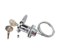 Kit de serrure à dégagement rapide pour porte de garage avec accès extérieur à clé et câble en fil d'acier pour une ouverture manuelle depuis l'extérieur, convient à la plupart des portes de garage