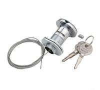 Kit de serrure à dégagement rapide pour porte de garage avec cylindre à clé et câble en acier, accès pour portes de garage sans entrée latérale