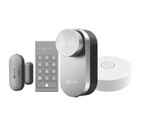 EZVIZ DL01PRO Smart Lock avec Clavier Multifonctionnel et A3 Passerelle Domestique, Serrure Connectée Fonction Bluetooth accès à Distance, Serrure Smart Lock accès sans Clé pour Maison Connectée