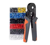 Kit De Sertissage À Cliquet Hexagonal Auto-ajustable For Cosses De Section 23-10 AWG (0,25-6 Mm²) Avec 400 À 2000 Cosses.(HSC8 6-6A 2000PCs)