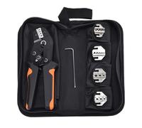 Kit De Sertissage À Mâchoires Interchangeables For Cosses À Languette, Tube, PV Et Isolées De 2,8/4,8/6,3 Mm