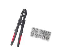 Kit de sertissage de câble métallique avec manchons à sertir, ciseaux multifonctionnels pour balustrade, terrasse, kits de suspension en plein air