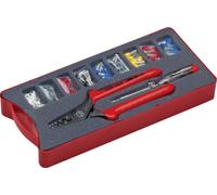 Kit de sertissage NWS 143-BIS 152 pièces pour embouts de câble 0.5 à 16 mm² assortiment d'embouts inclus, testeur de tension