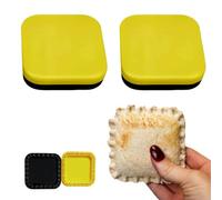 Kit de sertissage pour tortilla et quesadilla, presse à quesadilla, machine à empanada et samosa, outil de scellage de sandwich pour collations, friteuse à air et micro-ondes (carré, lot de 2)