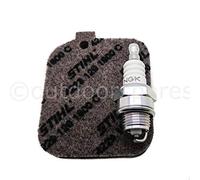 Stihl Kit de service de filtre à air et bouchon pour souffleurs de feuilles et déchiqueteuses BG45 BG46 BG55 BG65 BG85 BR45C SH55 SH85