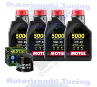 Kit De Service D'huile Motul 5000 10W40 Pour Honda NV400 Custom Japon NC26