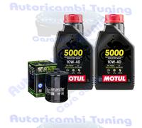 Kit De Service Huile Motul 5000 10W40 Pour Polaris 1000 RZR 2020>2021