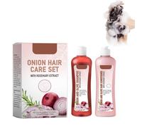 Kit de shampooing et de traitement à l'oignon, biotine et romarin, shampooing au romarin, anti-chute de cheveux, hydratant, oignon de romarin, pour tous les types de cheveux