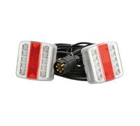 Kit de signalisation 2 lanternes LED magnétiques, câble de 7,50 m - AUTOBEST - 246171