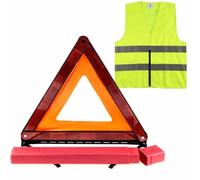 Kit de signalisation Triangle + Gilet Homologués Norme CE, kit Auto sécurité