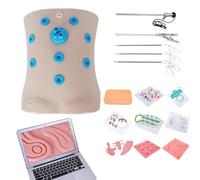 Kit de Simulation Cœlioscopique pour Gestes Chirurgicaux | Caméra 30°, 14 Modules Interchangeables et 4 Outils, Porte-Aiguille, Dissecteur, Ciseaux, Pince Fenêtrée