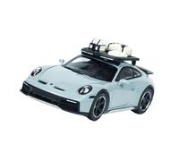 Kit De Simulation De Voiture en Alliage Porsche 911 Porsche Dakar 1:64 Voiture Miniature De Collection(Bleu)