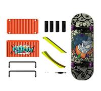 Kit de Skateboard à Doigts - Jeu de Skate de Poche - Jouet d'action de Table - Rampe - Amélioration du Mouvement de précision - Expérience de Cadre d'engagement d'apprentissage - Concept de
