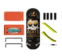 Kit de Skateboard à Doigts - Jeu de Skate de Poche - Jouet d'action de Table - Rampe - Amélioration du Mouvement de précision - Expérience de Cadre d'engagement d'apprentissage - Concept de