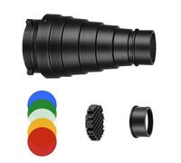 Kit de snootte conique en aluminium pour modificateurs photo studio et bowens mount pour une utilisation en extérieur