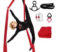 Kit de Soies Aériennes pour Yoga et Acrobatie Hamac Tissu Nylon Durable Convient à Tous Niveaux de Compétence