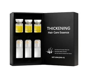 Kit de Soin Capillaire avec Rouleau d‘Essence, Sérums Nourrissantes Pour Cheveux, Renforce Les Racines et Épaissit La Chevelure, Favorise La Repousse, Application Facile par Massage au Rouleau