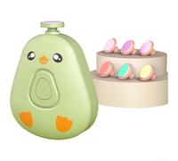 Kit de soin des ongles pour bébé - Broyeur électrique rechargeable par USB - Moteur silencieux - 6 têtes de meulage - Ensemble de santé pour pépinière (E)