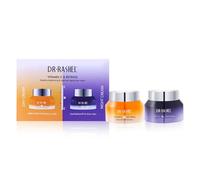Kit de soin du visage avec crème de jour à la vitamine C et crème de nuit au rétinol 2 x 50 ml - Crème pour le visage anti-âge, peau rayonnante et soignée - Soin de la peau, Skincare, crème de nuit