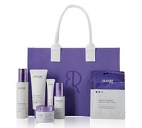 Kit de soin du visage avec rétinol - Sérum pour le visage, sérum pour les yeux, crème de jour et de nuit, 10 masques nettoyants pour le visage, toner, crème solaire SPF 50 - Anti-âge, soin de la peau