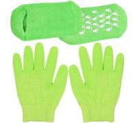 Kit de Soin Mains et Pieds Hydratant Vert, pour Femmes | Fil de Plume Léger, Design Respirant, Facile à Enfiler Retirer, Usage Quotidien, Voyage Extérieur