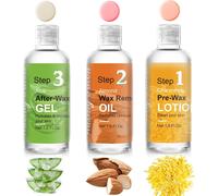 Kit De Soin Pré-Cire Et Repousse - Kit Professionnel Pour Femmes À La Maison Avec Nettoyant, Huile Décapante Et Gel D'aloe Vera Rafraîchissant Après-Cire