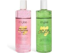 Kit De Soin Pré-Et Après Épilation À L'aloe Vera (2 X 500 Ml) Avec Gel Rafraîchissant Apaisant Et Nettoyant Pour Tous Les Types De Peau