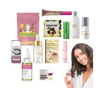 Kit de Soin Visage | Kit De Nettoyage Et Hydratation Faciale | Ensemble de 12 Pièces Nourrissantes pour le Soin du Visage Femme