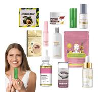 Kit de Soin Visage | Produits Nettoyants Apaisants Hydratants pour le Visage - Produits De Soin 12 Pièces Cadeau Pour Elle Femme Maman Noël Anniversaire