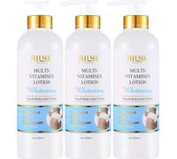 Kit de soins de la peau multi-vitamines Ailke, avantages éclaircissants, propriétés anti-âge , 3 bouteilles de lotion