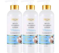 Kit de soins de la peau multi-vitamines AILKE, formule éclaircissante, bienfaits hydratants, 3 flacons de lotion