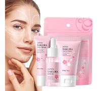 Kit de Soins de la Peau pour Femme - Crème Visage Hydratante 30 g | Comprend Crème pour les Yeux 15g et Solution Visage 17ml, Produit de Beauté Apaisant et Nourrissant pour Voyage Sac de Sport, Vac