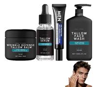 Kit de soins de la peau pour hommes, kit de soins de la peau avec graisse de bœuf, baume anti-rides à base de graisse de bœuf, soin de la peau pour homme, kit de soin du visage pour homme (28.36)