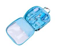 Kit de soins de santé et toilettage pour bébé, aspirateur nasal, coupe-ongles, brosse à cheveux, kit nettoyage quotidien pour nouveau-né, 13 pièces/ensemble, style A, bleu, premiers secours